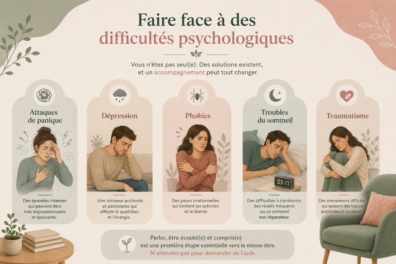 Faire face à des difficultés psychologiques